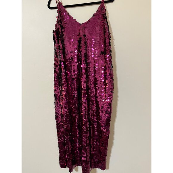 Free People Paillette Party Midi Slip Dress small NWOT - Picture 3 of 9